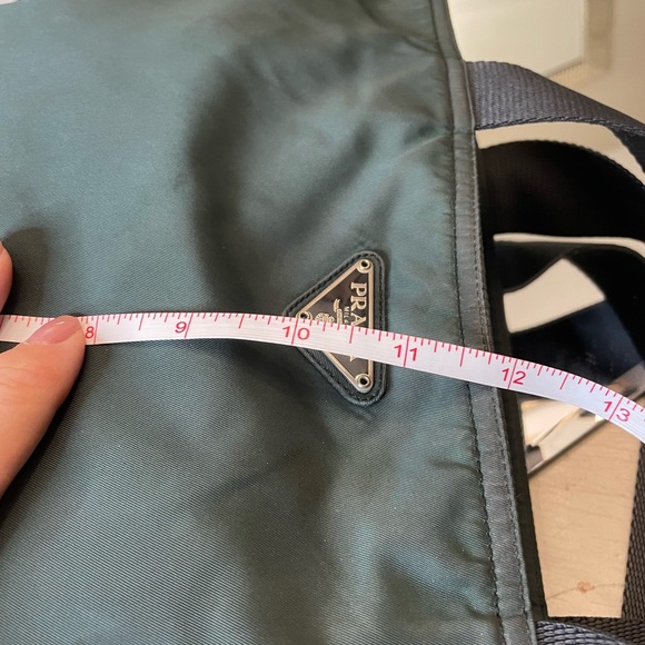 Prada dark green nylon tessuto tote - Picture 12 of 16